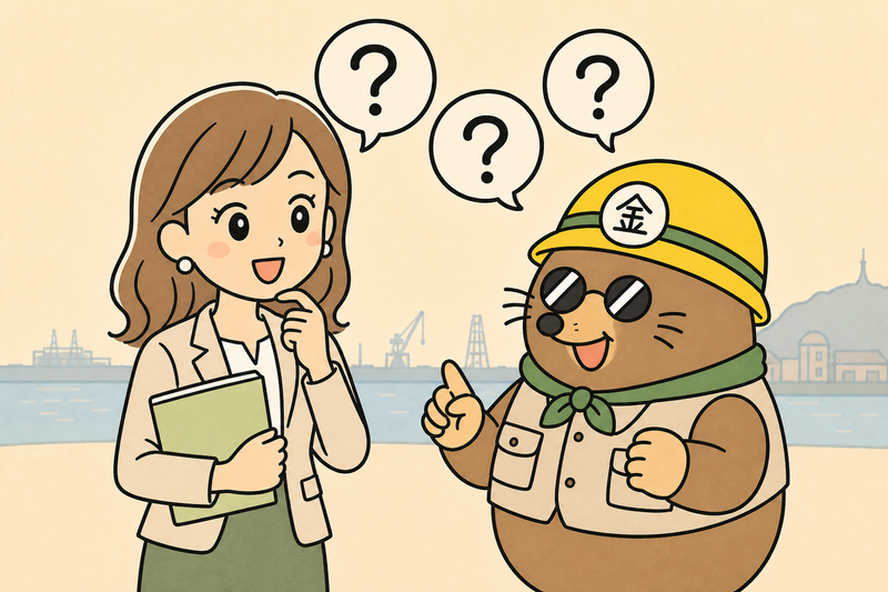 千葉市の補助金のよくある質問に答える女社長とざくざ君