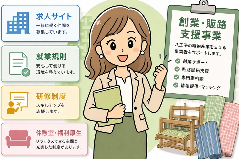 八王子市の創業販路と人材支援を見る女社長