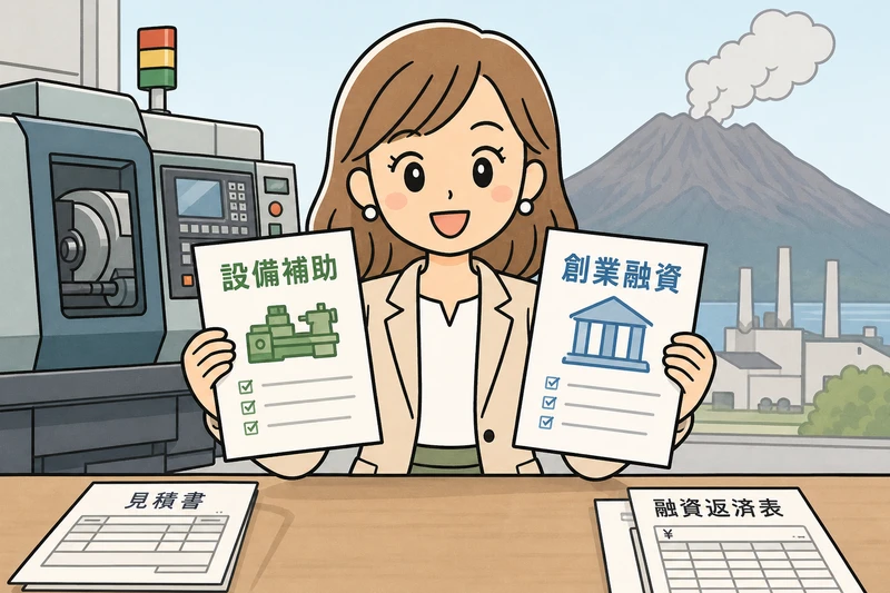 鹿児島市の設備補助と創業融資を見る女社長