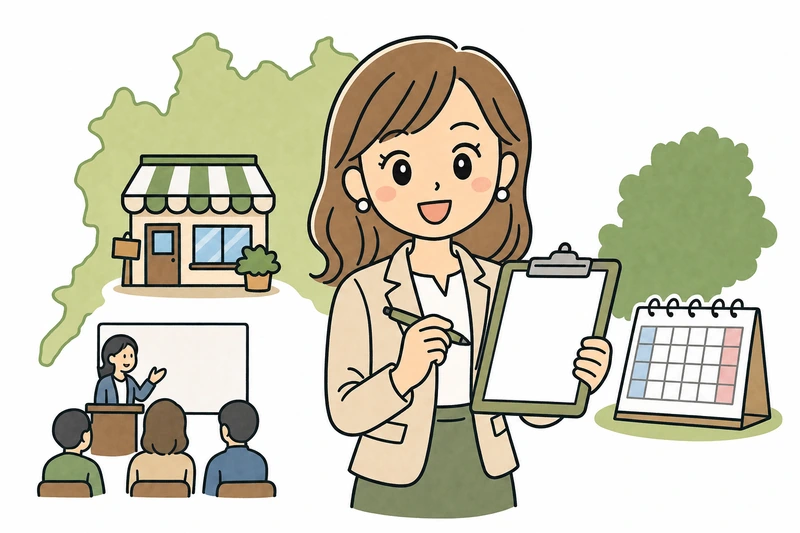 創業時期・指定セミナー・市内初創業の条件の解説イラスト