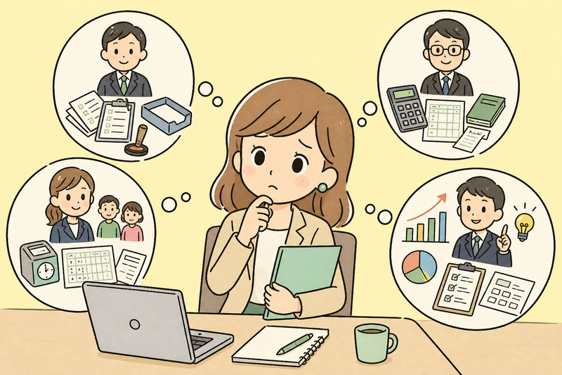 依頼先の種類と向いている相談