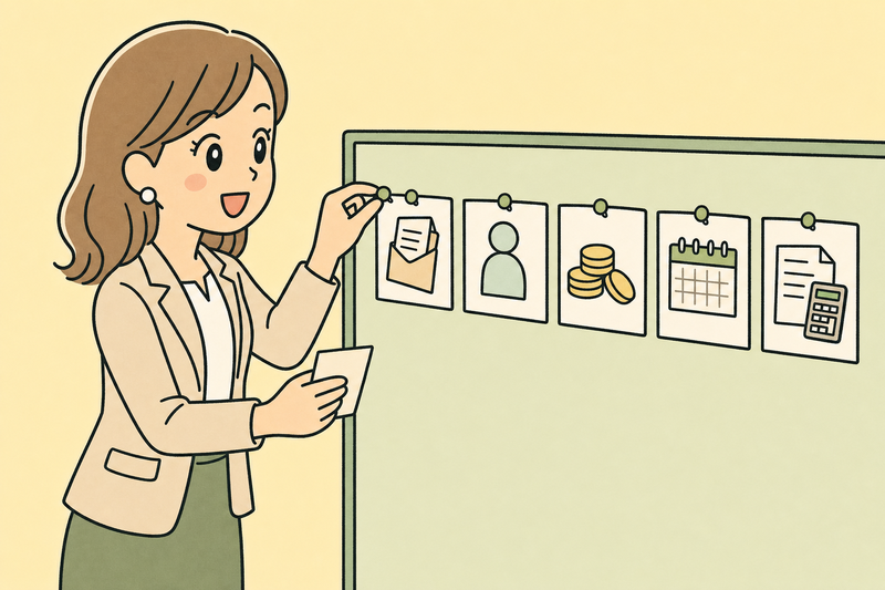 給付金を受け取ったあとに確認する5項目を整理する女社長