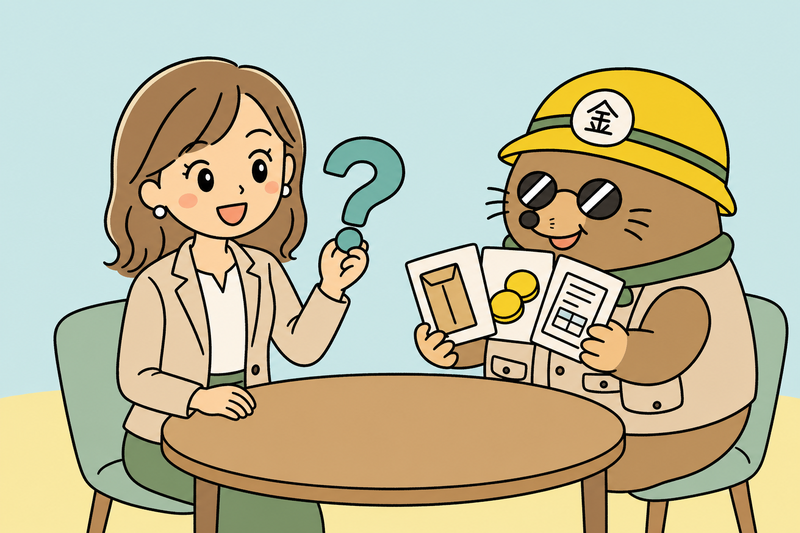 給付金の課税に関する質問に答える女社長とざくざ君