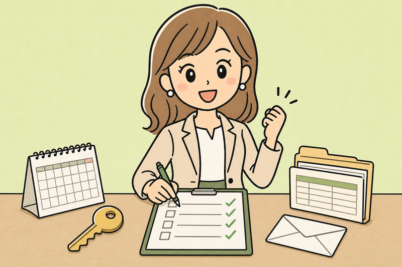 助成金申請前チェックリストを終えた女社長