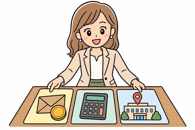 補助金・税制・地域制度の3種類を比べる女性社長