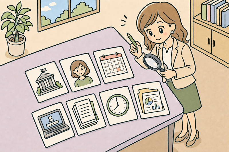 支援金の申請前に確認する7項目を点検する女社長