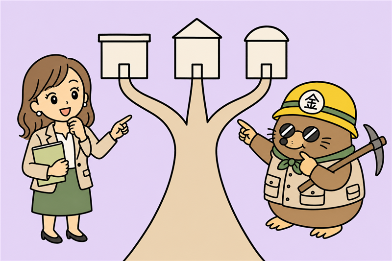 日本政策金融公庫と制度融資と信用金庫を比べる女社長とざくざ君