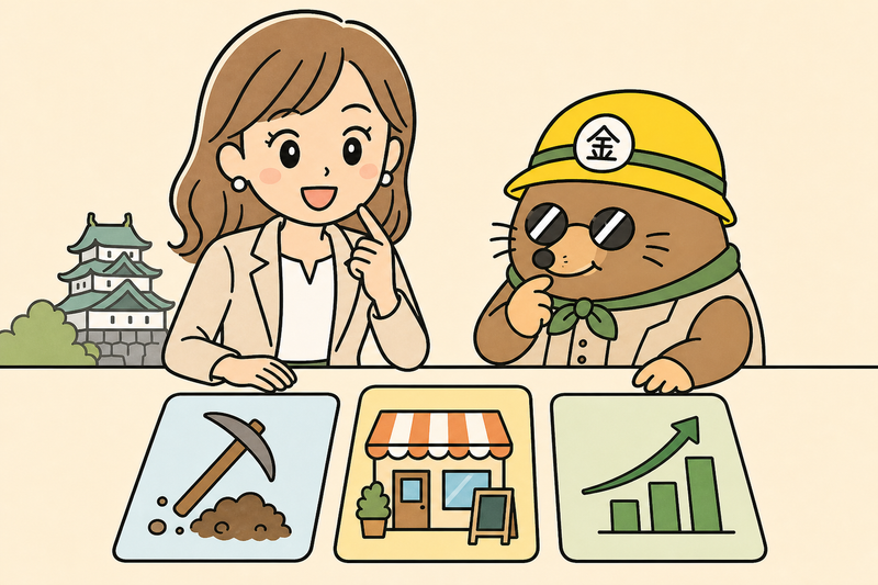 名古屋市 補助金 個人事業主の設備・創業・経営支援を比べる女社長とざくざ君