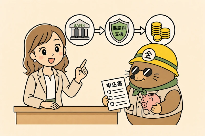 西宮市の支援制度を目的別に選ぶ女社長とざくざ君