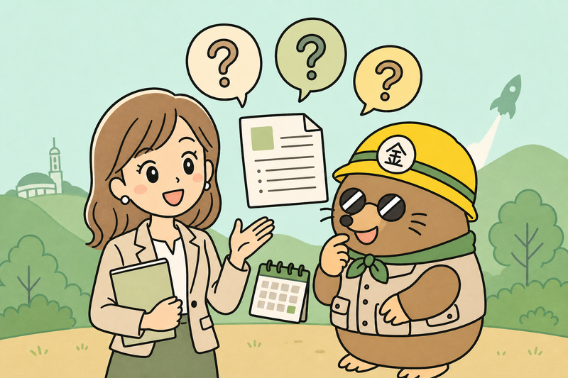 相模原市の補助金のよくある質問に答える女社長とざくざ君