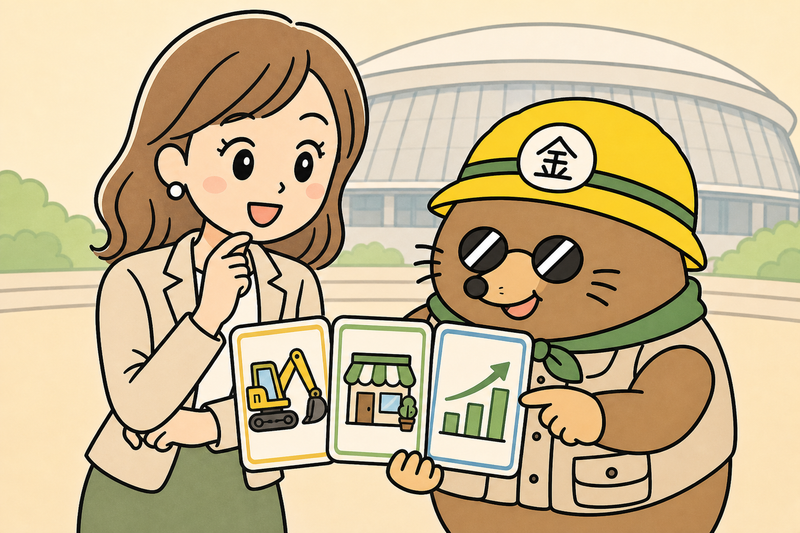 さいたま市 補助金 個人事業主の設備・創業・経営支援を比べる女社長とざくざ君