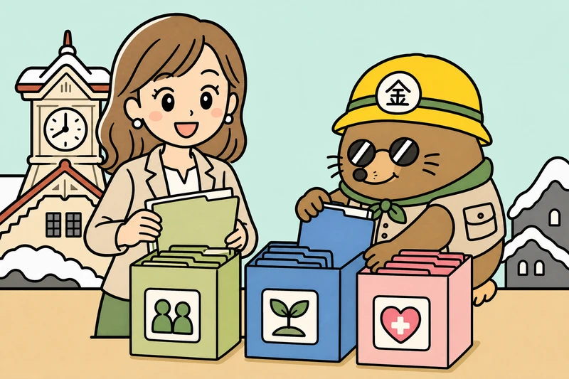 札幌市の補助金2026を調べる女社長とざくざ君