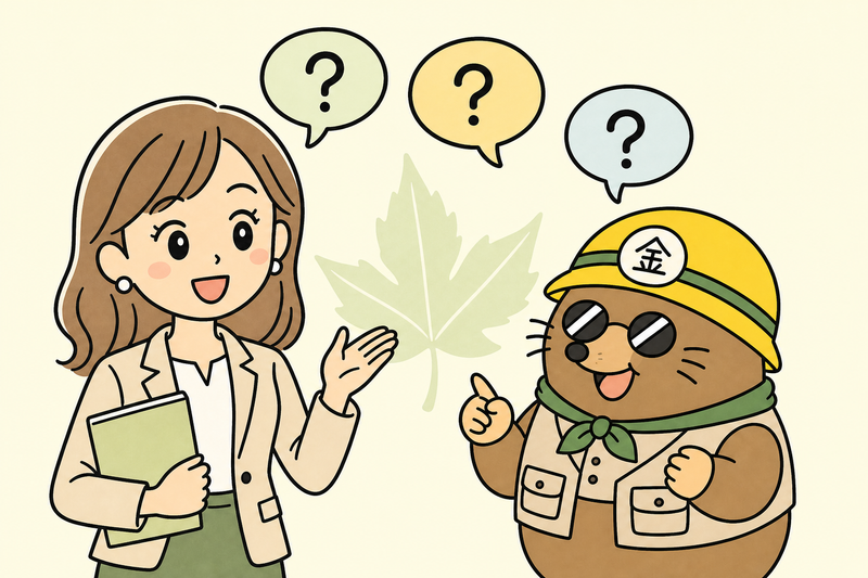 仙台市の補助金のよくある質問に答える女社長とざくざ君