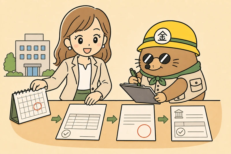 宮崎市で申請前から入金後まで失敗しにくい進め方の解説イラスト
