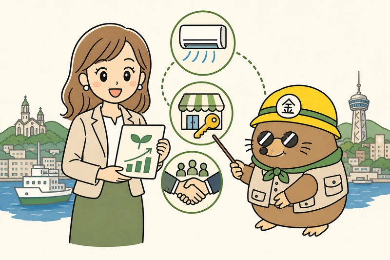 省エネ設備・創業・人材支援をどう使い分ける？の解説イラスト