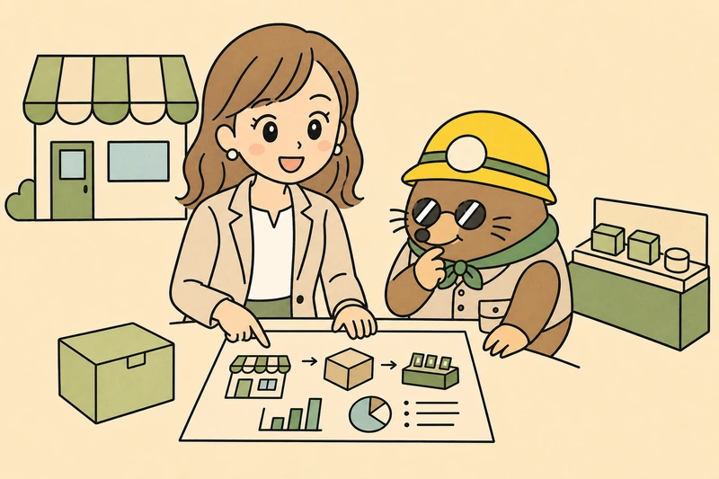 創業・販路開拓支援を次の募集へつなげる準備の解説イラスト
